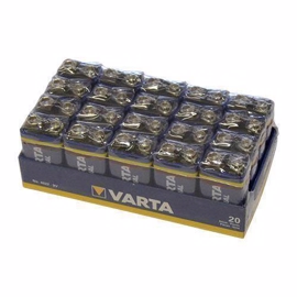 Varta 9V / 6LR61 Industrial alkaline batterier (20 stk.)